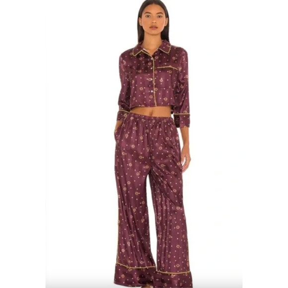 Free People Other - Intimately Free People Wine Combo Pajama Set Size Medium